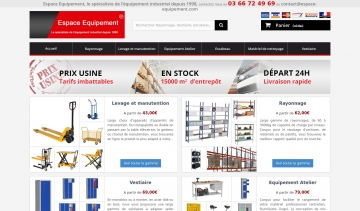 Espace Equipement, vente en ligne d'équipements industriels