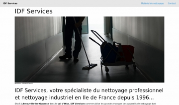 Idf-services.sarl, entreprise de matériels de nettoyage professionnel