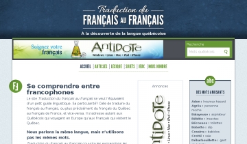 Traduction du français au français, découvrir la langue québécoise.