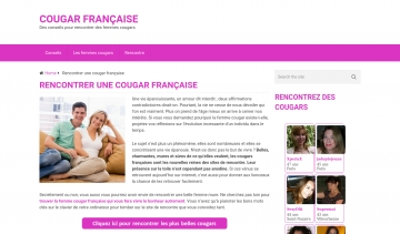 La vie amoureuse des femmes cougars