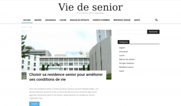 Vie de senior, le blog conçu pour les seniors