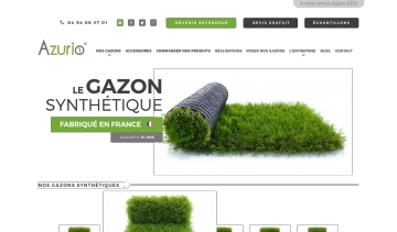 Azurio, fabricant et distributeur de gazon synthétique en France 