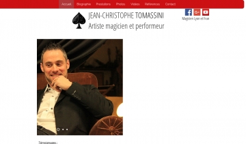 Jean-Christophe Tomassini, artiste magicien et performeur 