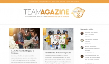 Team building magazine blog, le guide de l'animation en entreprise