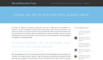 Site de rencontre trans, le meilleur guide pour des rencontres entre transsexuels