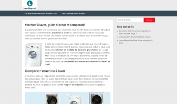 Lave-linge.net, le guide d'achat des meilleures machines à laver