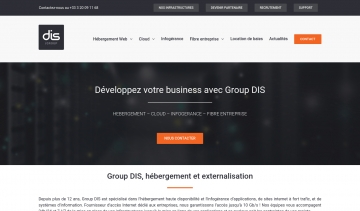 Group DIS, spécialiste dans l'hébergement et l'infogérance