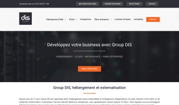 Group DIS, spécialiste dans l'hébergement et l'infogérance