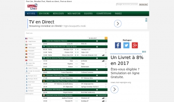 Footlive, actualités et résultats en ligne sur le foot