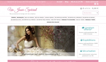 « Un Jour Spécial », meilleure boutique de vente des accessoires de mariage en France