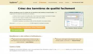 EasyBanner, logiciel de création de bannières web animées 