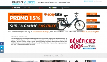 Urgence E-Bikes, votre spécialiste parisien du vélo électrique