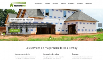 Maconnerie-local.fr, site web d'une entreprise de maçonnerie en région Normandie 