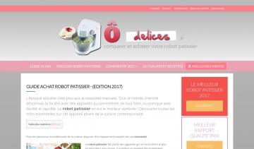 O-Délices, guide web sur le robot pâtissier
