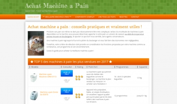 Le Pain de nos Ancêtres, guide d'achat de la machine à pain