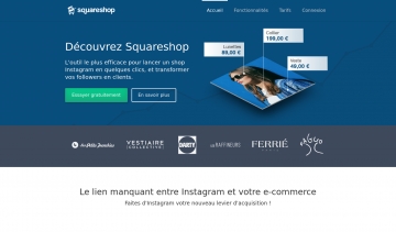 Squareshop, outil de commerce électronique sur Instagram 