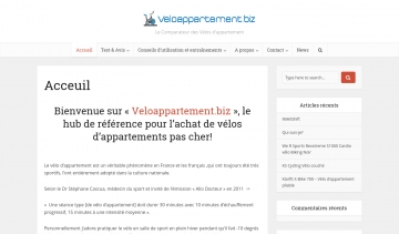 Veloappartement.biz, guide comparatif des vélos d'appartement 