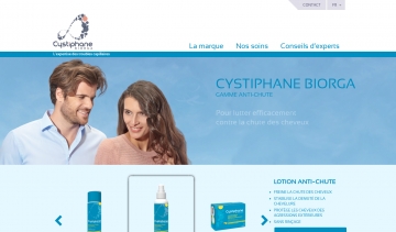 Cystiphane Biorga, marque de produits anti-chute et de produits antipelliculaires