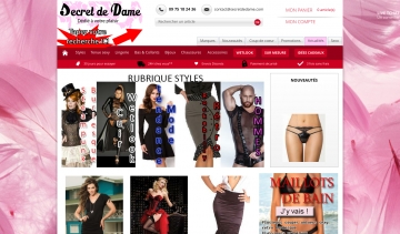Secret de dame, boutique en ligne de vêtements pour femmes 