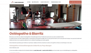 anne-ferdinand.com, site de présentation du cabinet Kin'Ost