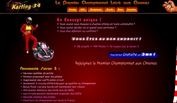Karting 34, championnat de loisir aux chronos en France