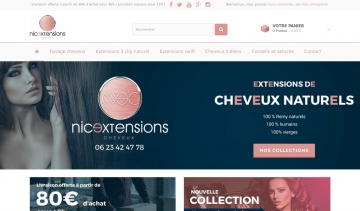 Nicextensions Cheveux, extensions Remy Hair