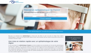 Allo Ophtalmologue, annuaire des ophtalmologues en France