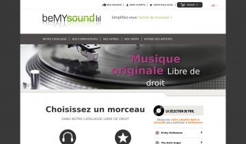 beMYsound, Le Catalogue de musique libre de droit