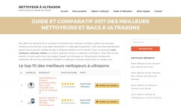 Trouvez toutes les informations pour acheter le meilleur nettoyeur à ultrason sur Nettoyeurultrason.fr