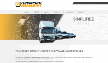 Transport Dumont, entreprise de transport à Bordeaux