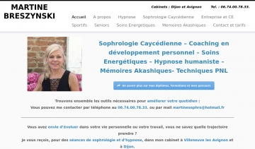 Martine Breszynski, sophrologie et hypnose à Avignon et Dijon
