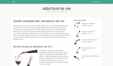 Aérateur de vin, guide complet sur l'aérateur de vin