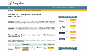 Banque Pro, votre guide de choix de banques en ligne