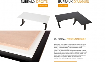 happy Desk, les meilleurs bureaux professionnels