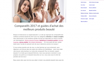 Expert-beaute, comparatifs sur les meilleurs produits de beauté