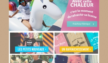 L’abricot blanc, boutique d’achat en ligne de t-shirts personnalisés