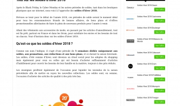 Découvrez les meilleures offres des soldes de 2018