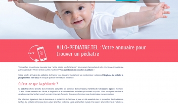 Allo Pédiatre, annuaire des meilleurs pédiatres de France
