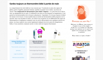 mon-thermometre-bebe.info, guide d'achat et comparateur