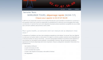 Serrurier Tours