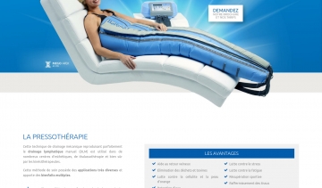 Machine Pressotherapie, appareil pour le drainage lymphatique