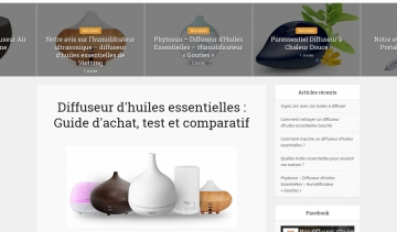 Diffuseur des huiles essentielles, site d’information sur les diffuseurs des huiles essentielles