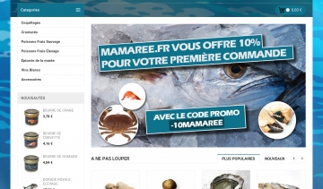 Ma marée, boutique en ligne de vente des produits frais de la mer