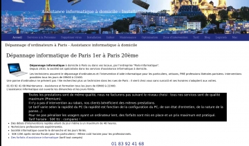 Dépannage et assistance informatique à Paris