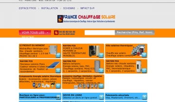 France Chauffage Solaire, le spécialiste discount des chauffe-eaux solaires et du chauffage solaire