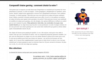 Tests et avis sur les meilleures chaises gaming