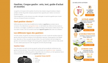 choisirsongaufrier.fr : votre guide d'achat du gaufrier