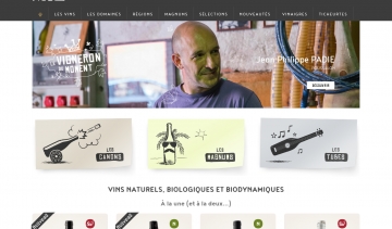 Vinscheznous.com, boutique en ligne de vins naturels, de vins biologiques et de vins dynamiques 