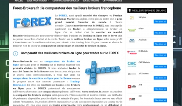 Trader sur les meilleurs brokers (courtiers) pour le marché financier du FOREX avec Forex-Brokers.fr