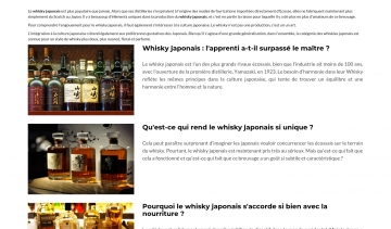 Vente en ligne de whisky japonais
